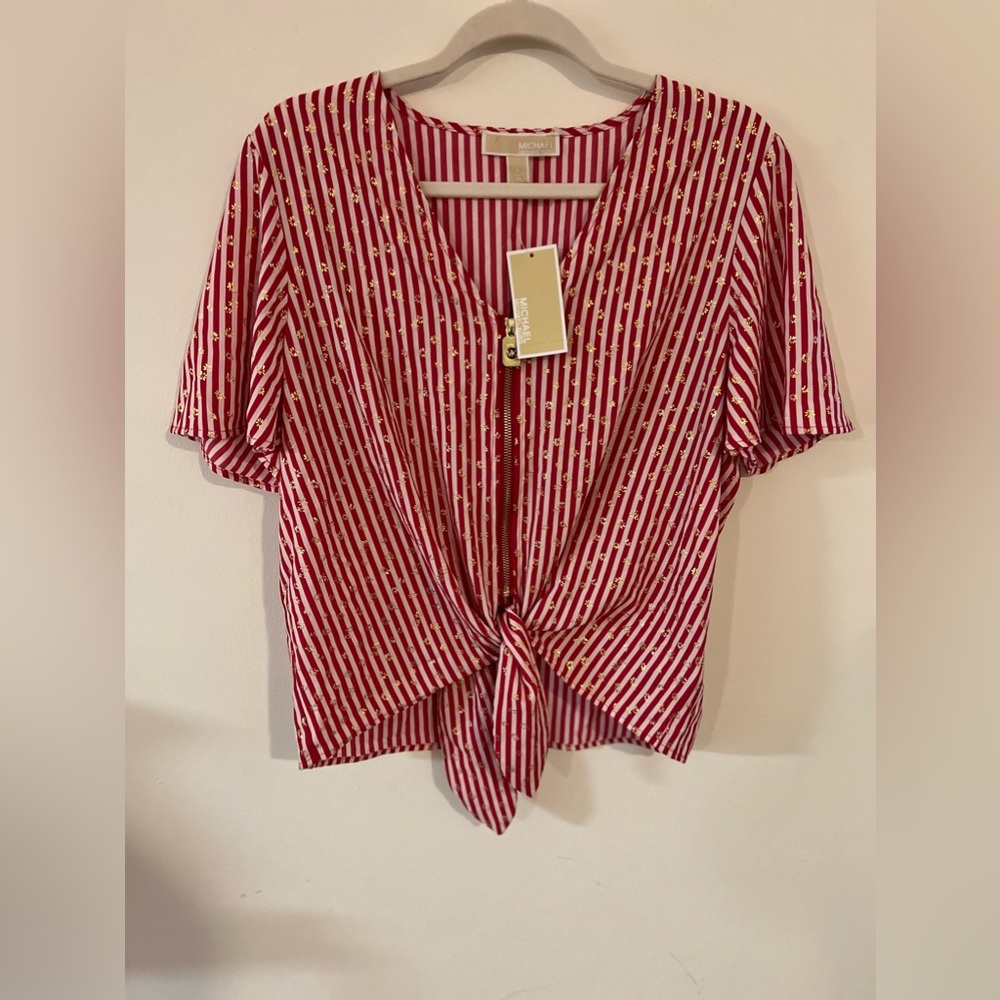 Women| Michael Kors Stripped Front Knot with Zipper